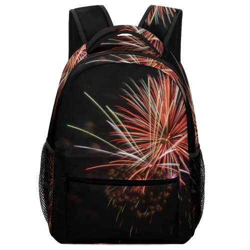 yanfind Children's Backpack Fireworks Th July Independence Lights Light Play Night Explosion Display Pop Preschool Nursery Travel Bag