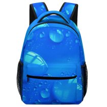 yanfind Children's Backpack Bubbles Drops Glass Dew H O Drop Liquid Moisture Bubble Preschool Nursery Travel Bag