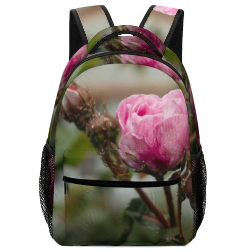 yanfind Children's Backpack  Plant Flower Rose Geranium Bud Sprout Insect  Hornet Andrena Bee Preschool Nursery Travel Bag