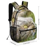 yanfind Children's Backpack  Whiskers Butterfly Shorthair Cat Little Face Grass British  Portrait Pet Preschool Nursery Travel Bag
