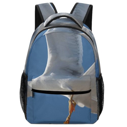 yanfind Children's Backpack Beach Bird Birds Feather Feathers Gull Ocean Pier Sea Seagull Port Beak Preschool Nursery Travel Bag