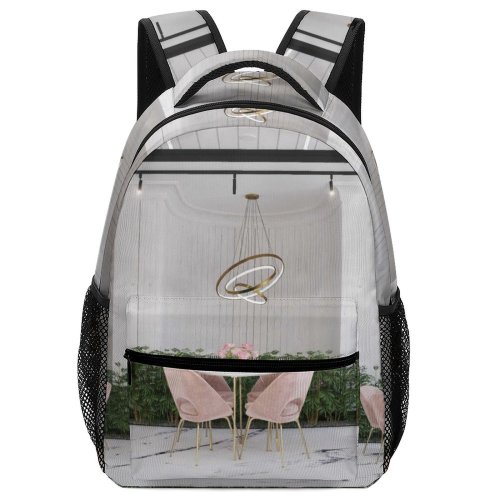 yanfind Children's Backpack Floral Bouquet Plant Design Decor Delicate Lamp Armchair Cozy Nobody Romantic Rest Preschool Nursery Travel Bag