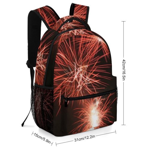yanfind Children's Backpack Firework Fireworks Guy Rocket Wheel November Gunpowder Diwali Midnight Event Festival Year's Preschool Nursery Travel Bag
