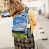 yanfind Children's Backpack Field Outdoors Grassland Sunnenbergweg Uster Schweiz Countryside Sky Rural Meadow Farm Plant Preschool Nursery Travel Bag