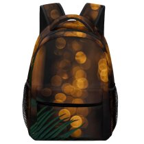 yanfind Children's Backpack  Bokeh Christmas Dark Design Decoration  Light Illuminated Luminescence Round Shining Preschool Nursery Travel Bag