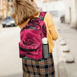 yanfind Children's Backpack Flower Rose  Flora Plant Bloom Petal Outdoor Romance Love Heavy Soft Preschool Nursery Travel Bag