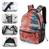 yanfind Children's Backpack  Outdoors Abstract HQ Wave Motion Art Texture Blood Preschool Nursery Travel Bag