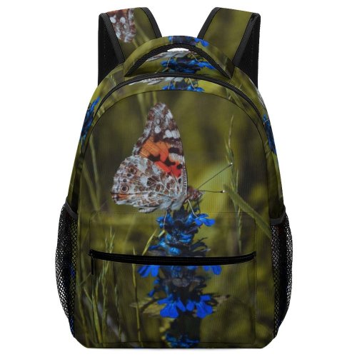 yanfind Children's Backpack Butterfly Insect Invertebrate Flower Podvysokoye Plant  Summer Flora Lupin Preschool Nursery Travel Bag