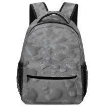 yanfind Children's Backpack  Focus Depth Field Waterdrops Light  Grey Texture Drops Liquid Preschool Nursery Travel Bag