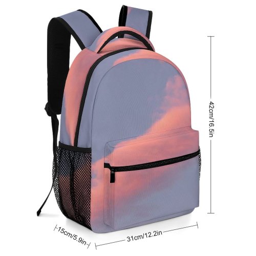 yanfind Children's Backpack Golden Puffy Clouds Formation Luna Fluff Meteorology Atmosphere Hour Preschool Nursery Travel Bag