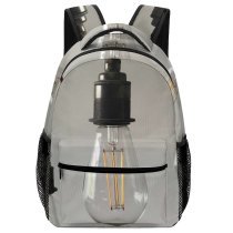 yanfind Children's Backpack Elegant Detail Design Decor Shiny Illuminate Lamp Filament Simple Transparent Energy Preschool Nursery Travel Bag