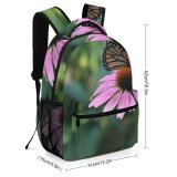 yanfind Children's Backpack Butterfly Insect Invertebrate Monarch Chicago Il Usa Plant Asteraceae  Flower Echinacea Preschool Nursery Travel Bag
