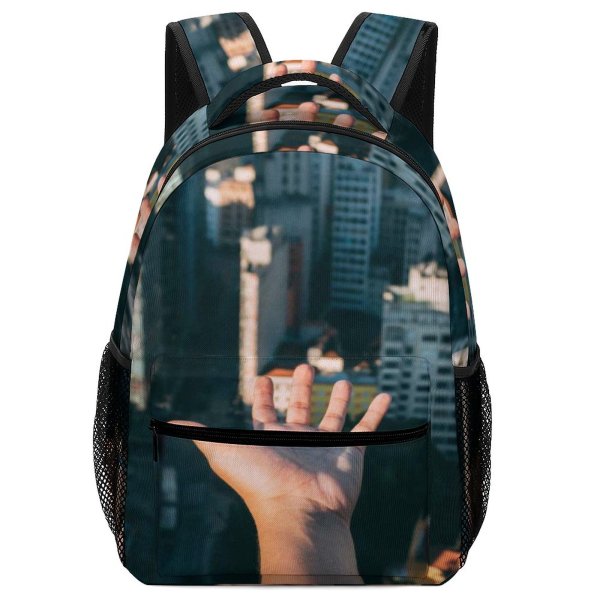 yanfind Children's Backpack  City Downtown Cityscape Landscape Daylight Travel Arm Buildings Portrait Urban Outdoors Preschool Nursery Travel Bag