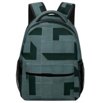 yanfind Children's Backpack Detail Design Norway Shadows Grid Light Illusion Minimalistic Optical Building Abstract Shapes Preschool Nursery Travel Bag