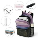 yanfind Children's Backpack Foliage Picturesque Serene Purple Rural Scenery Sunset Landscape Peaceful Preschool Nursery Travel Bag