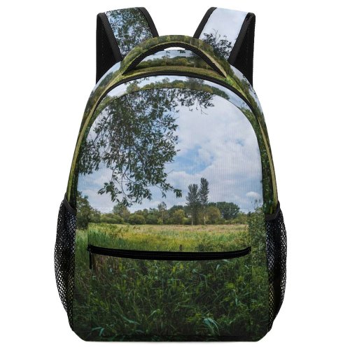 yanfind Children's Backpack Field Savanna Grass Rural Plant Free Outdoors Farm Wallpapers Pasture Land Preschool Nursery Travel Bag