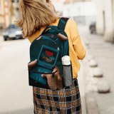 yanfind Children's Backpack  Focus Dark Screen Portable Connection Hands Touch Technology Electronics Video Gaming Preschool Nursery Travel Bag