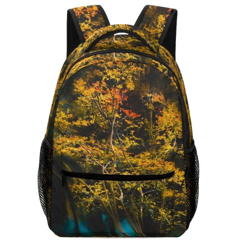 yanfind Children's Backpack Colours Leaf Plant Creative Pictures Outdoors Tree Grass Maple Art Autumn Preschool Nursery Travel Bag
