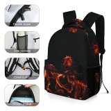 yanfind Children's Backpack Flame Images Dark Night Free Burning Fire Pictures Rooster Wallpapers Preschool Nursery Travel Bag