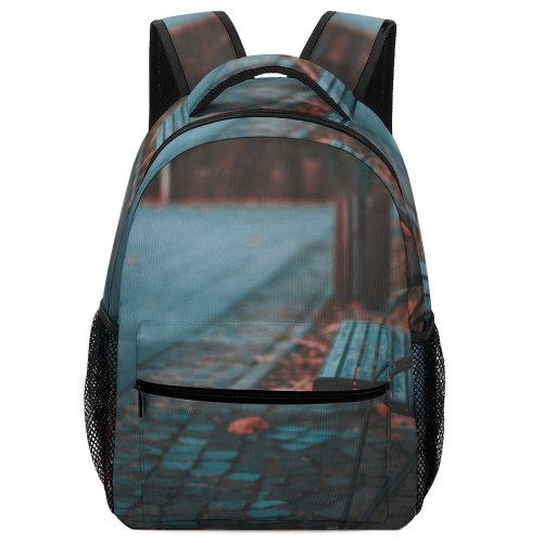 yanfind Children's Backpack Bench Park Parklake Shopping Center Bucureti Romania Road Leaf Leaves Seat Chair Preschool Nursery Travel Bag