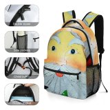 yanfind Children's Backpack Father Christmas Santa Comp Garden Gnome Lawn Ornament Fictional Art Preschool Nursery Travel Bag