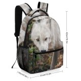 yanfind Children's Backpack  Focus Intense Wild Wolf Depth Danger Field  Wildlife Portrait Hunter Preschool Nursery Travel Bag