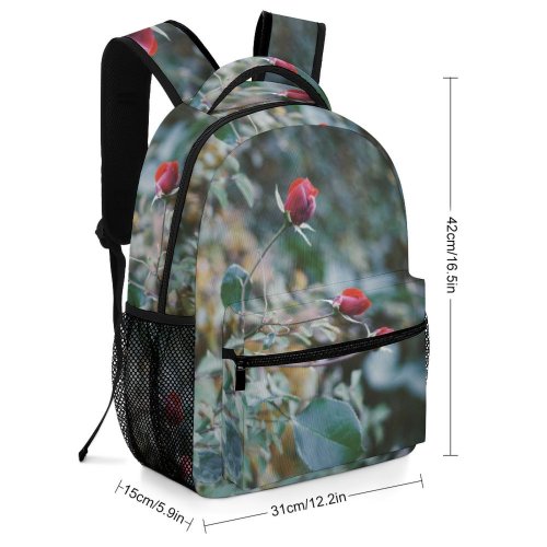yanfind Children's Backpack Flower  Bud Plant Sprout Rose Osijek Croatia Petal Geranium Street Grey Preschool Nursery Travel Bag