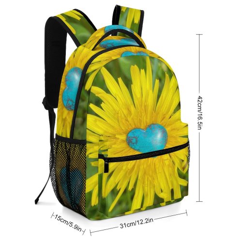 yanfind Children's Backpack  Maryland Daisy  Carroll Plant County Dandelion Free Stone Heart Preschool Nursery Travel Bag