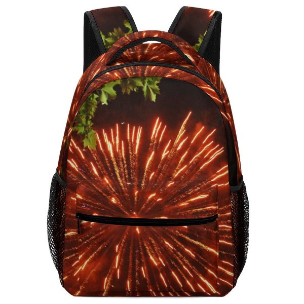 yanfind Children's Backpack Feria Sevilla Plaza Fireworks Diwali Midnight Festival Fte Darkness Night Year's Eve Preschool Nursery Travel Bag