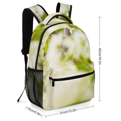 yanfind Children's Backpack Flower  Flora Plant Cherry Tree Spring Landscape Depth Field Branch Macro Preschool Nursery Travel Bag