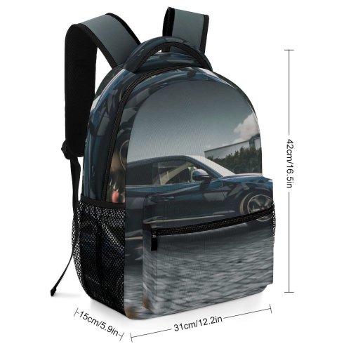 yanfind Children's Backpack Drive Focus Design Shiny Desktop Fast Sedan Travel Pavement Luxury Transportation Car Preschool Nursery Travel Bag