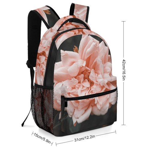 yanfind Children's Backpack  Flower Peony Plant Rose Geranium Dahlia Petal Accessories Accessory Carnation Public Preschool Nursery Travel Bag