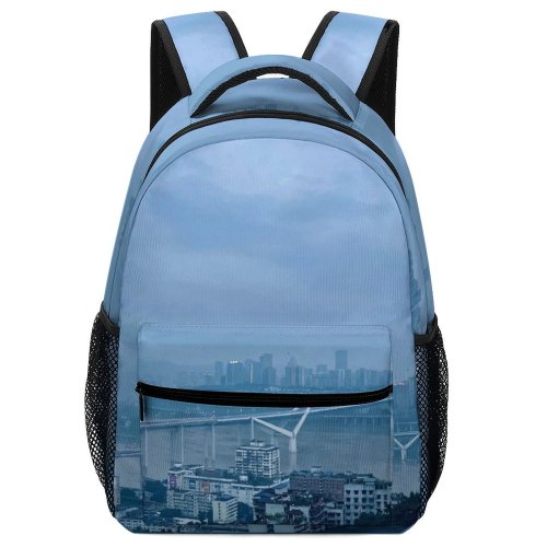 yanfind Children's Backpack Building City Town Urban High Rise Metropolis Landscape Outdoors Scenery Preschool Nursery Travel Bag