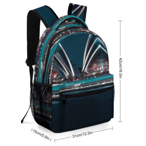 yanfind Children's Backpack Australia Landmark Waterfront Building Urban Evening Opera River City Exposure Illuminated Lights Preschool Nursery Travel Bag