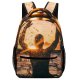 yanfind Children's Backpack Backlit Golden Clouds Sunlight Sunset Evening  Beach  Sunrise Outdoors Hour Preschool Nursery Travel Bag