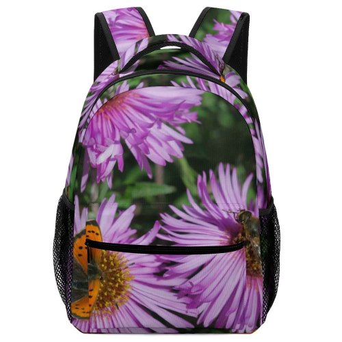 yanfind Children's Backpack Bee Insect Honey Invertebrate Plant Aster  Flower Pollen Apidae United Preschool Nursery Travel Bag