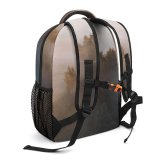 yanfind Children's Backpack Fog Outdoors Mist Tree  Sunrise Grey Stock Preschool Nursery Travel Bag