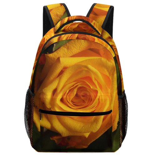 yanfind Children's Backpack  Flower Plant Rose Realistic Summer Flora Season Macro Leaves Spring Leaf Preschool Nursery Travel Bag