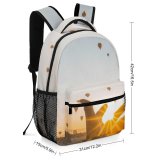 yanfind Children's Backpack Amazing Golden Scenery  Sunlight Sunset Adventure Sunrays Travel  Sunrise Balloons Preschool Nursery Travel Bag