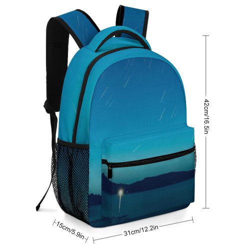 yanfind Children's Backpack Bay Clear Time Exploration Scenery Lapse Astrophotography Evening Space Barry's Galaxy Peaceful Preschool Nursery Travel Bag