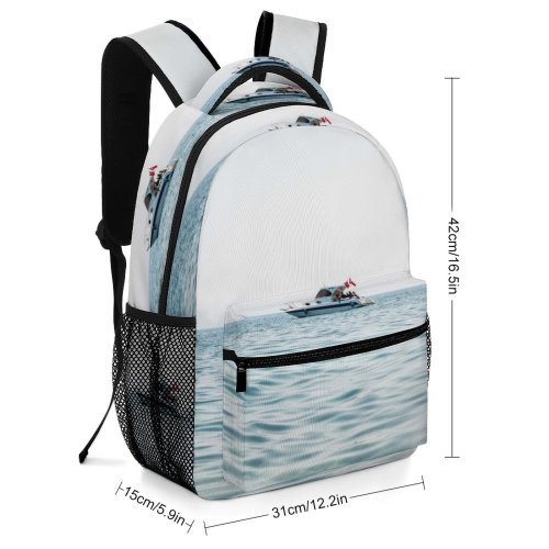 yanfind Children's Backpack Boat Sea Watercraft Yacht Ocean Preschool Nursery Travel Bag