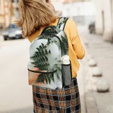 yanfind Children's Backpack  Beautiful Dark Plant Skin Wood Light Growth  Outdoors Leaves Flora Preschool Nursery Travel Bag