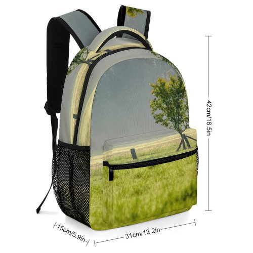 yanfind Children's Backpack Field Tree Savanna Europe Domain Rural Helsa Plant Public Trunk Travel Preschool Nursery Travel Bag