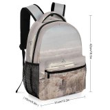 yanfind Children's Backpack Frozen Picturesque Serene Tree Winter Freedom Rural Forest Silent Wild Scenery Preschool Nursery Travel Bag