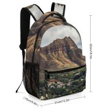 yanfind Children's Backpack Creative Wallpapers Images Landscape Scenery  Countryside Outdoors Pictures Plateau Hill Grey Preschool Nursery Travel Bag