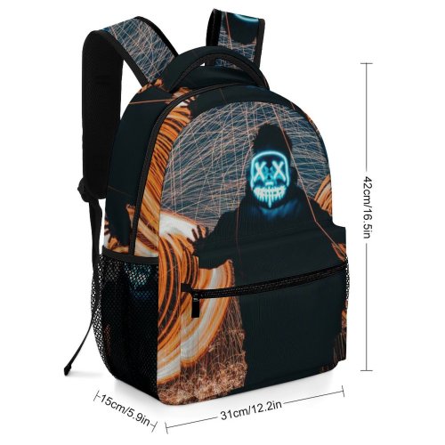 yanfind Children's Backpack Festive Festival Shimmer Photo Street Magic Dark Shiny Illuminate Lamp Mystery Preschool Nursery Travel Bag