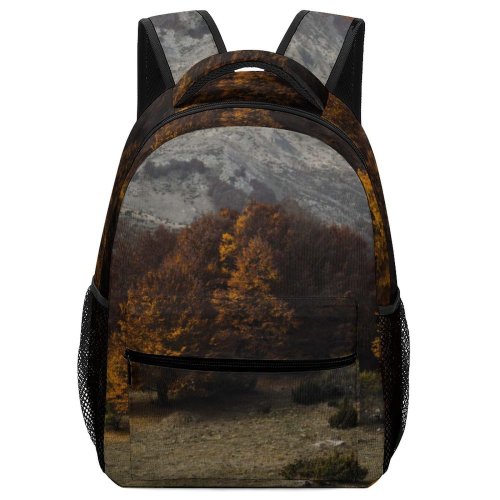 yanfind Children's Backpack Landscape Abies Oak Plant Forest Oaktree Pictures Outdoors Tree Fir Preschool Nursery Travel Bag