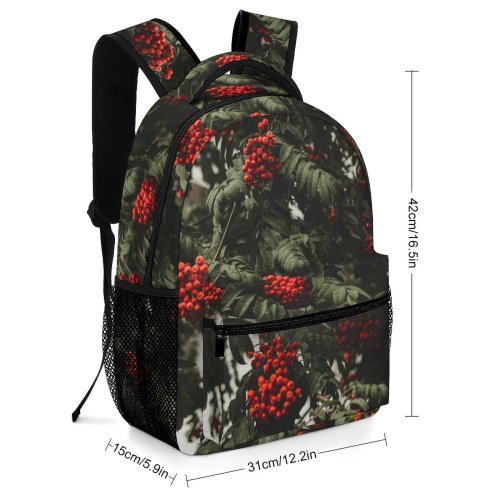 yanfind Children's Backpack Bush Vegetation Plant Leaf Tree Fruits Viciebsk Belarus  Outdoors Berries Leaves Preschool Nursery Travel Bag
