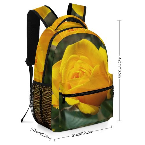 yanfind Children's Backpack Beautiful Growth Blooming Garden Outdoors Flora Petals Summer Leaf Rose Bloom Preschool Nursery Travel Bag