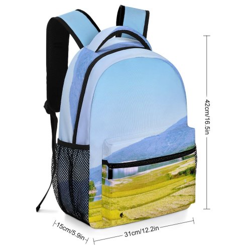 yanfind Children's Backpack Field Grassland Outdoors Countryside Paddy Mei Ling Wanli Nanchang China Plant Vegetation Preschool Nursery Travel Bag